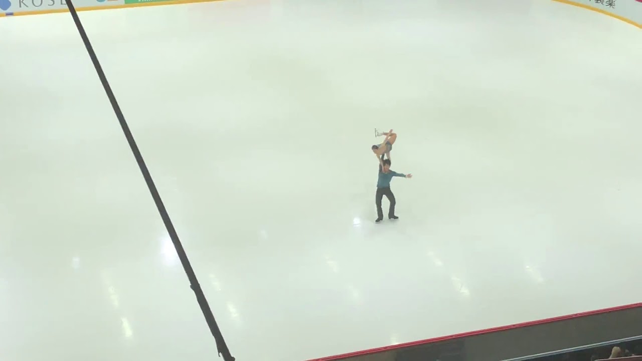 スケートヘルシンキ2018ペア　須崎海羽　木原龍一
