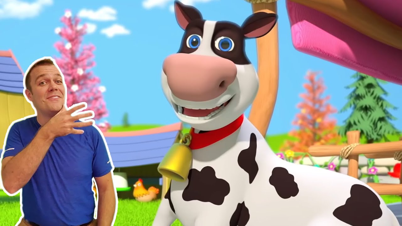 Old Mac Donald Had A Farm | Sign Language For Kids | Nursery Rhymes for Babies | Kids Songs ASL