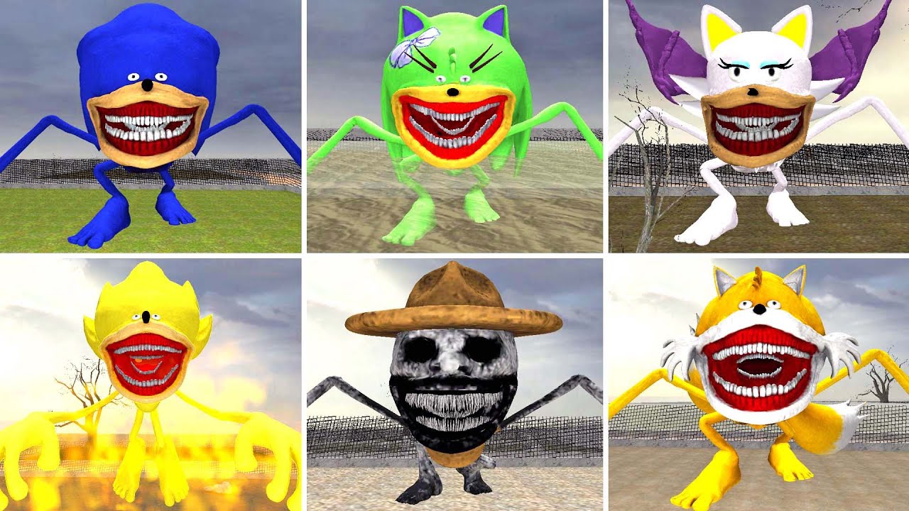 สร้างสวนสัตว์กลายพันธุ์ Sonic Tapes | Garry's Mod