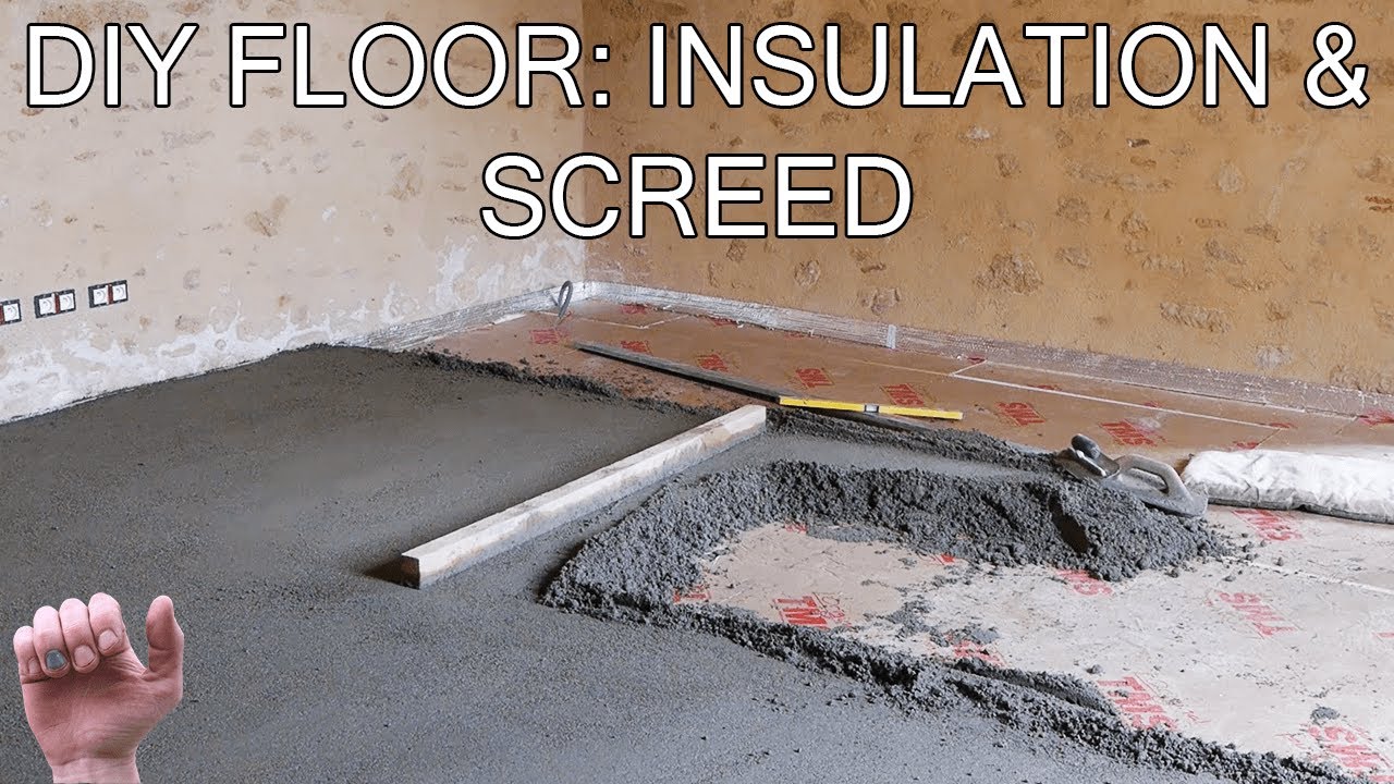 How to Build a Floor - Insulation and Screed