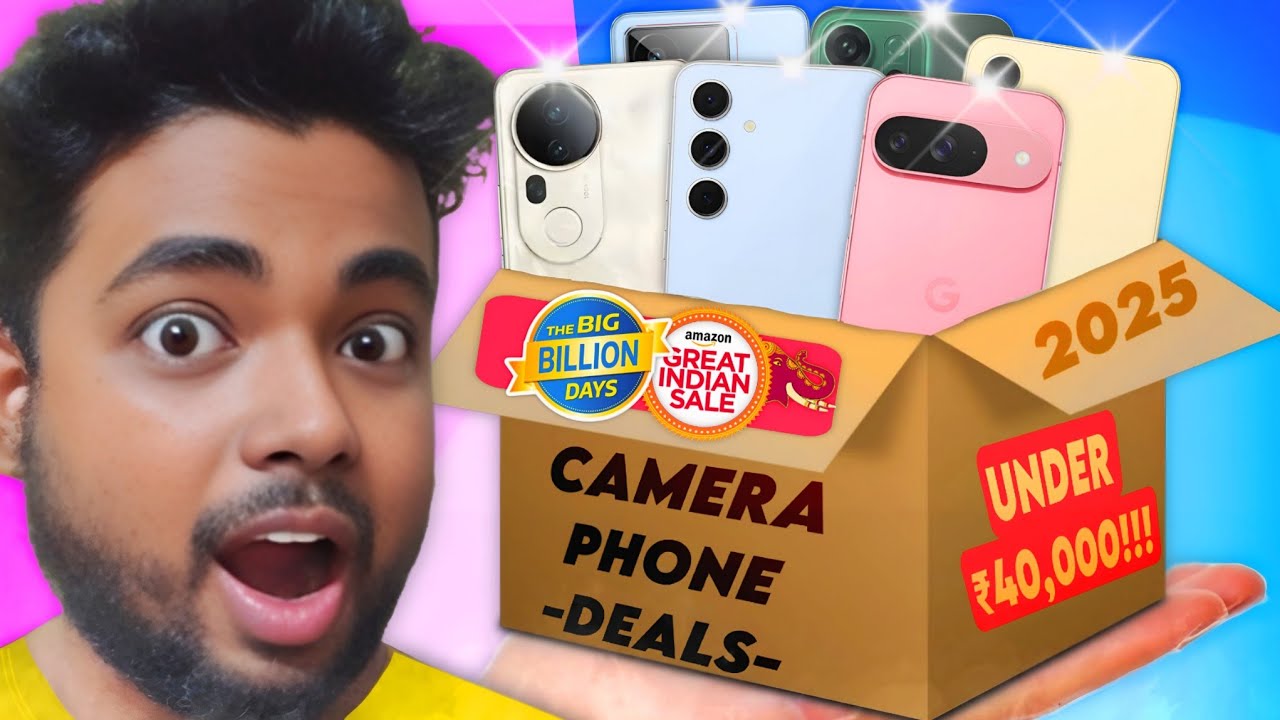 Лучшие камерофоны до 40000 на распродажах GIF-файлов Flipkart BBD и Amazon!