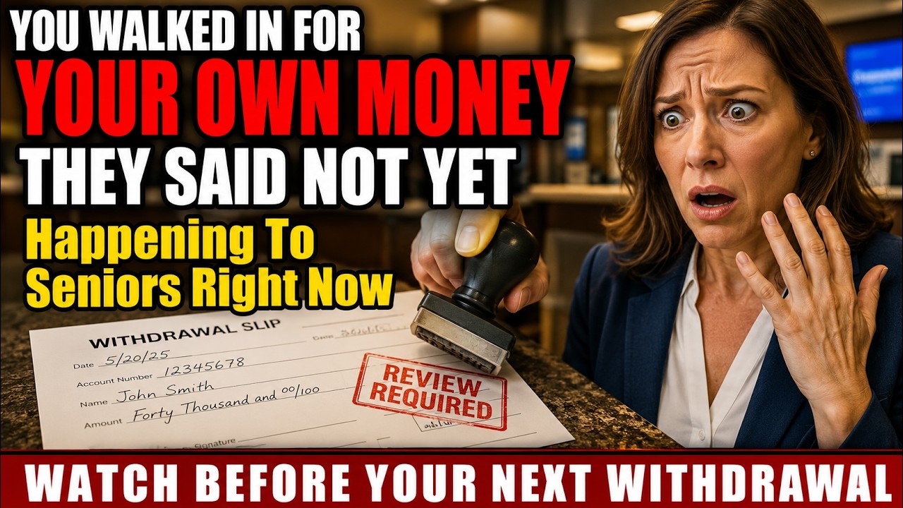 Your Bank Can Freeze Your Money for 72 Hours &mdash; Every American Over 60 Needs to See This