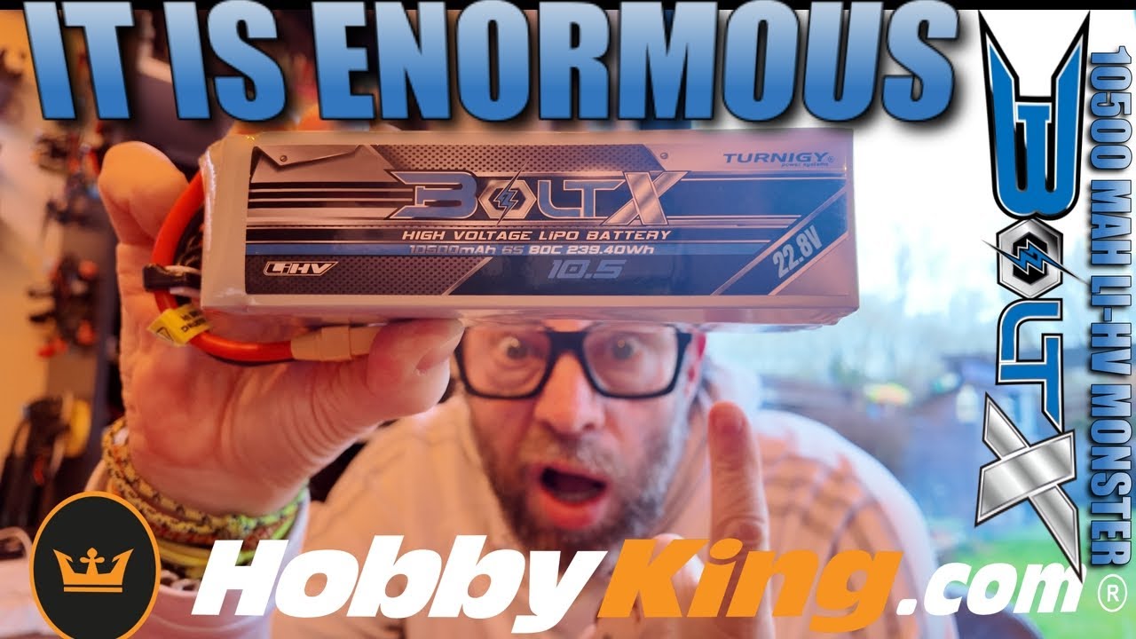Первый FPV-полёт с аккумулятором Hobbyking Bolt X 10500MAH LI-HV и дроулавливателем DS ROC 7.