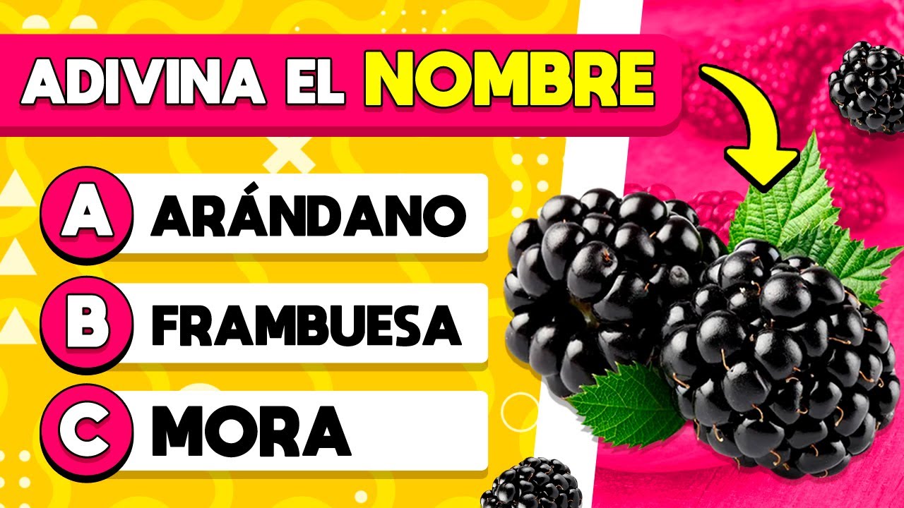 🍎🍉 Adivina el Nombre de la Fruta o Verdura 🤔🧠🧐 | ¿Cuántas Frutas Reconoces?  | DiverTrivia ✅