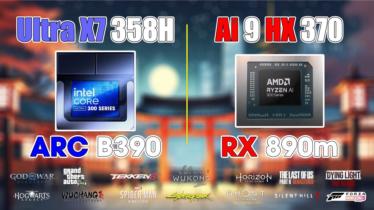 Intel Arc B390 vs Radeon 890M - The New iGPU King? (Ultra X7 358H vs Ryzen AI 9 HX 370)
