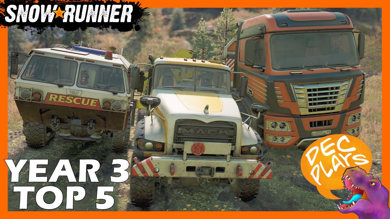 Top 5 Trucks Year 3 DLC - SNOWRUNNER