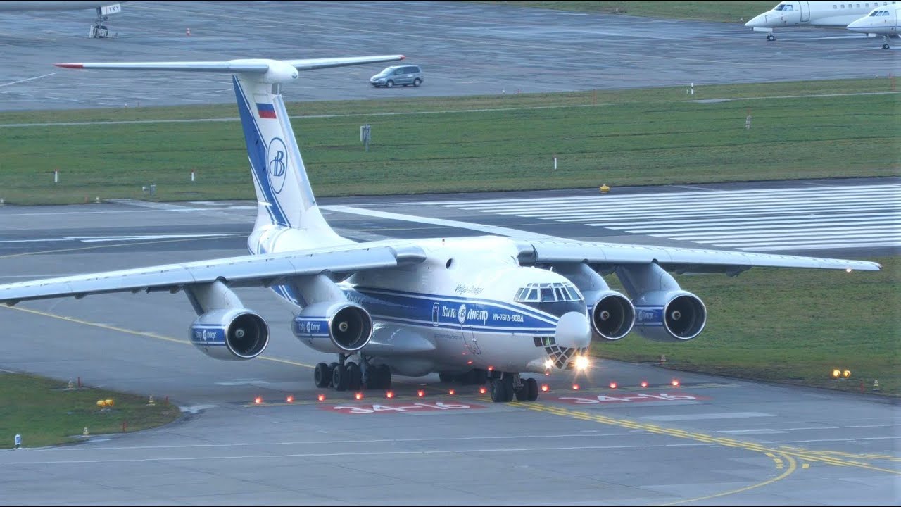 Volga-Dnepr Ilyushin IL-76 [RA-76951] departure at Zurich Airport
