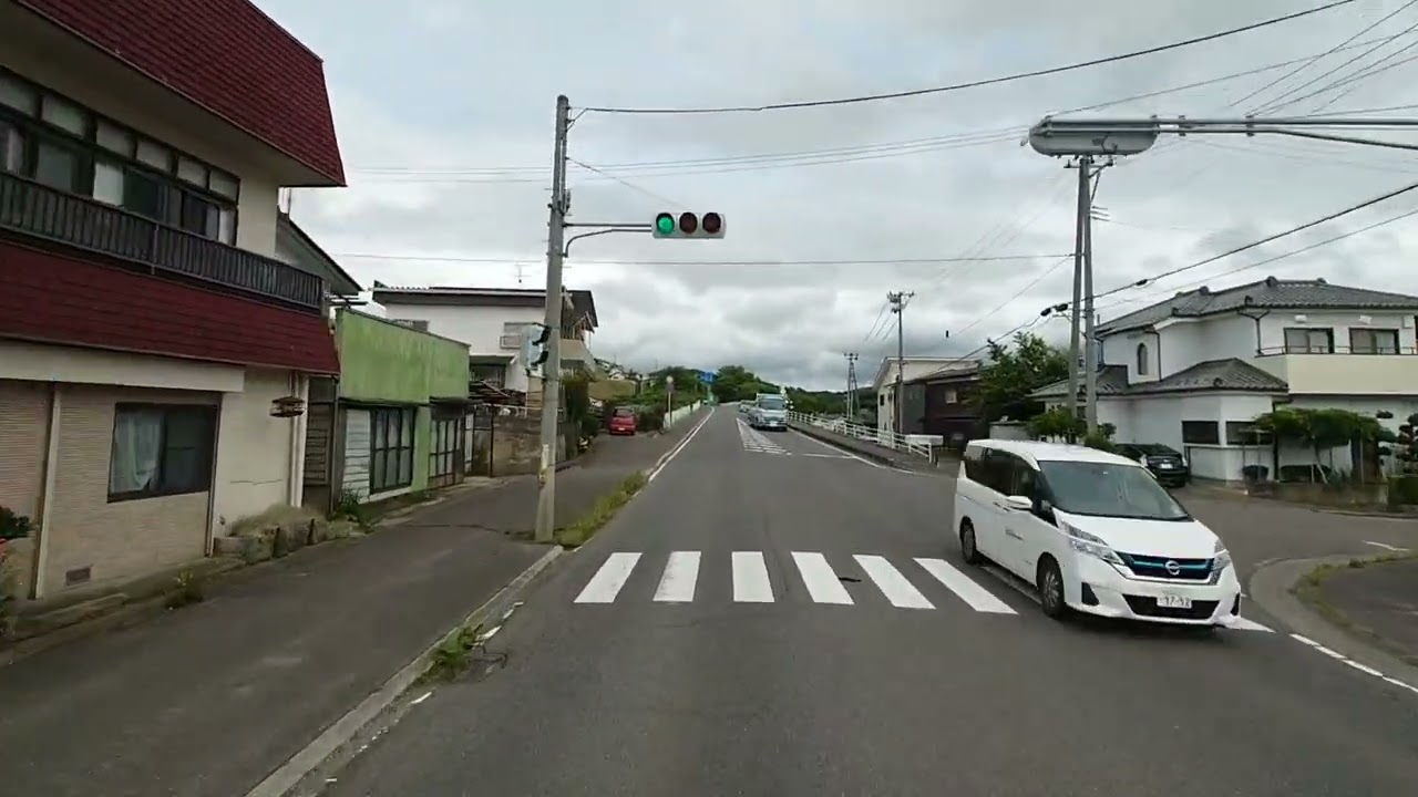 福島県田村市船引の商店街を走る #ドライブ #福島県