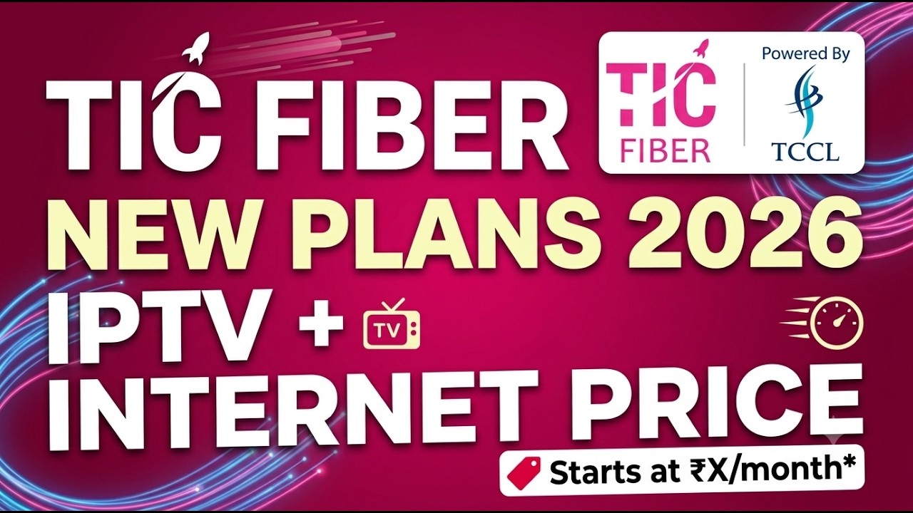 🔥 TIC Fiber & IPTV 2026 New Plans வந்தாச்சு!😮