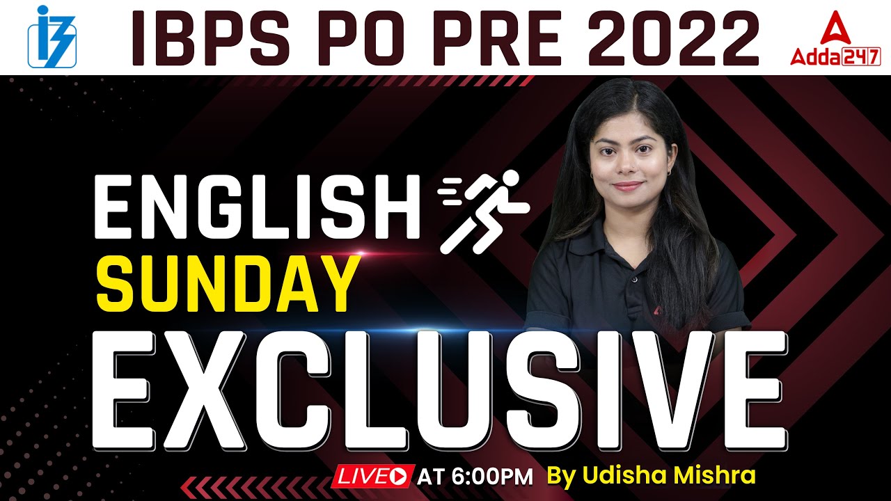 IBPS PO PRE 2022 | IBPS PO ENGLISH MARATHON  | English by Udisha Mishra