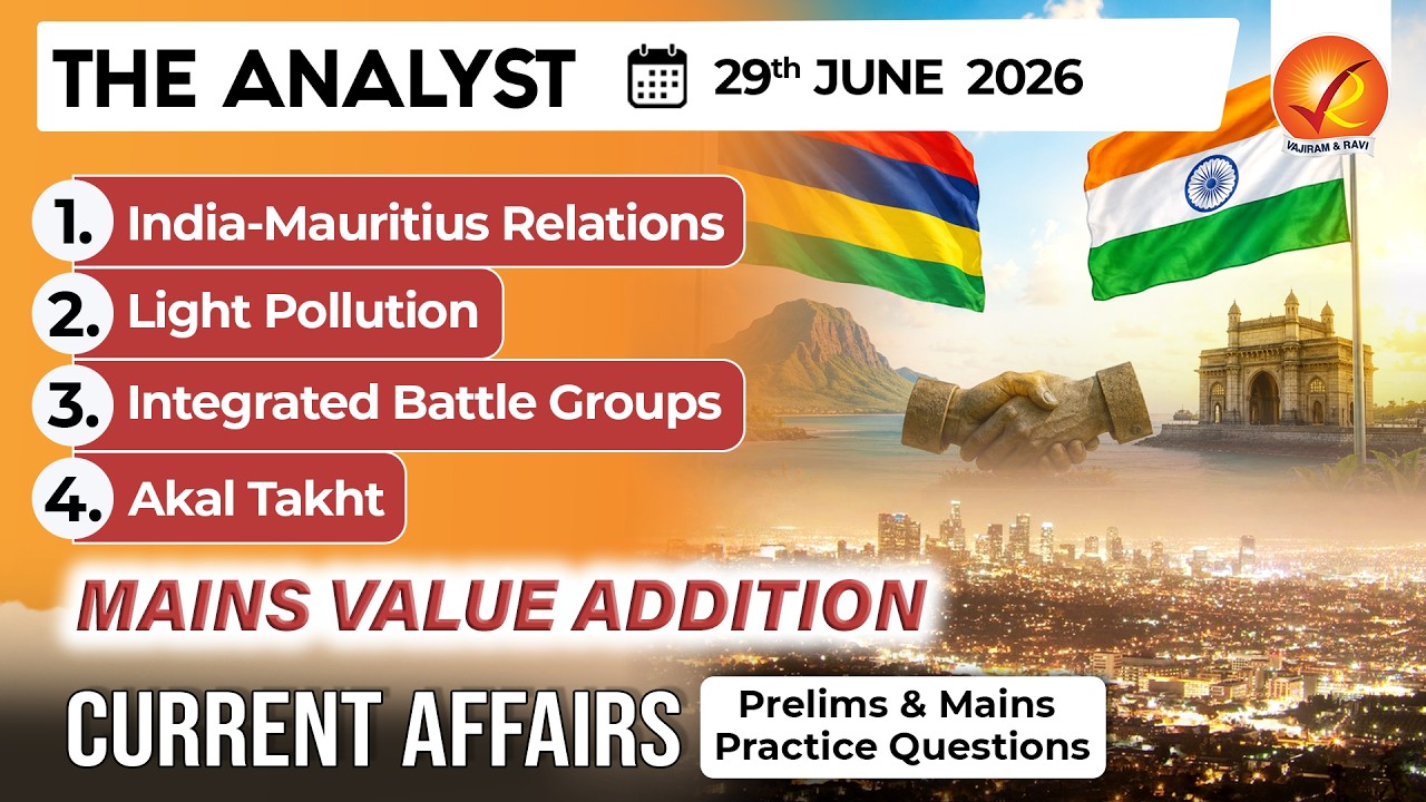 Current Affairs Today 29 Jun 2026 I UPSC Daily Current Affairs I The Hindu Analysis I The Analyst