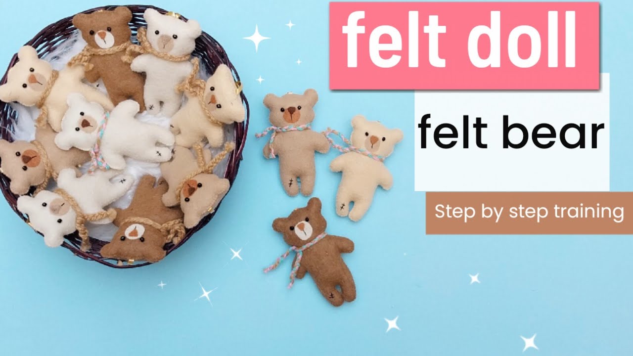 felt teddy bear : Sew and sell felt bears easily