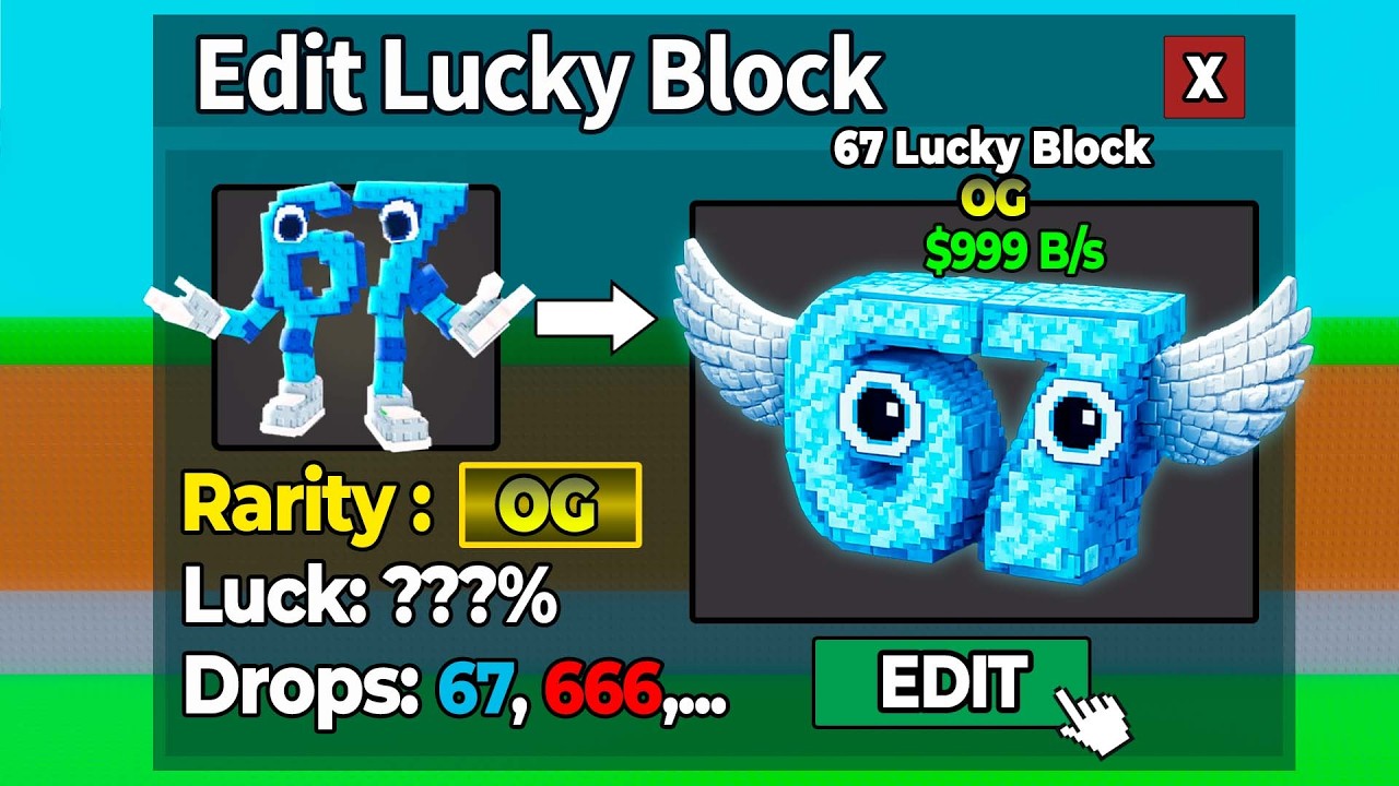 Steal a Brainrot, But You Can EDIT Lucky Blocks!