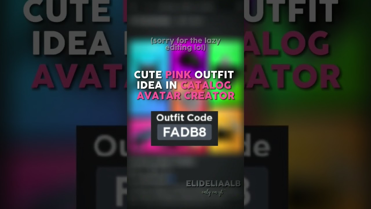 Cute pink outfit idea in Catalog Avatar Creator! || #outfitideas #roblox