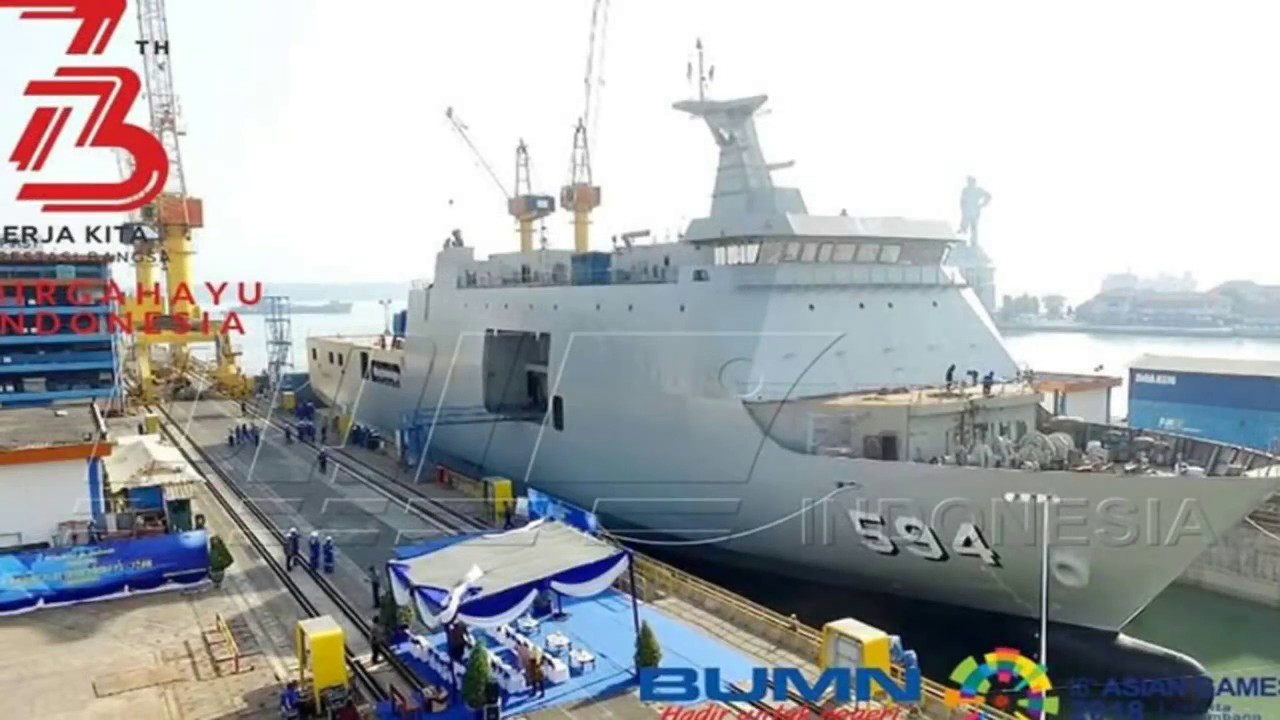 PT PAL  Luncurkan Kapal Landing Platform Dock 124 Meter KRI SEMARANG 594   Copy