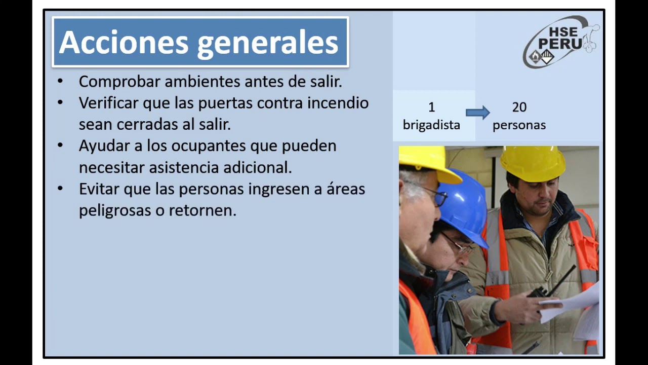 02 EVACUACIÓN BRIGADISTAS HSE PERU