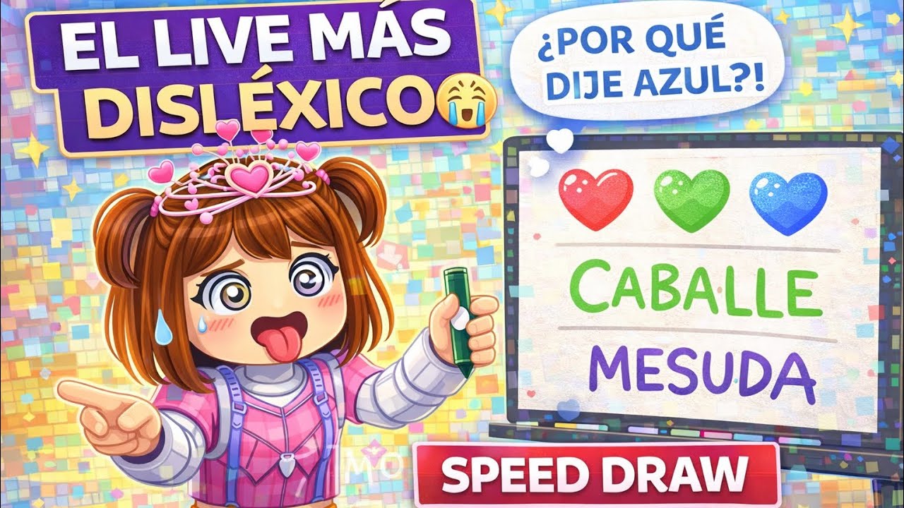 SOY LA MÁS DISLÉXICA 🍎 SPEED DRAW 🍎 EN VIVO 🍎