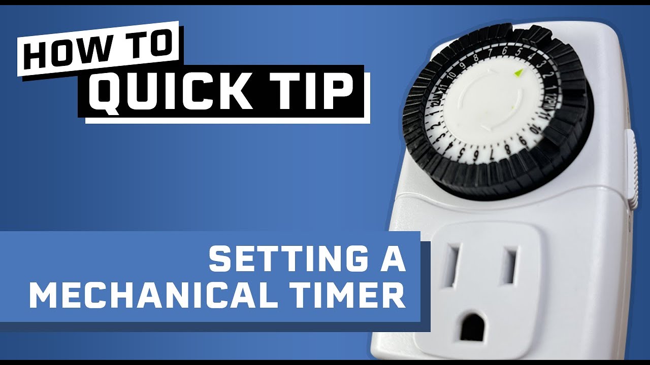 How to Set a Mechanical Timer for Hydroponic Pumps & Grow Lights