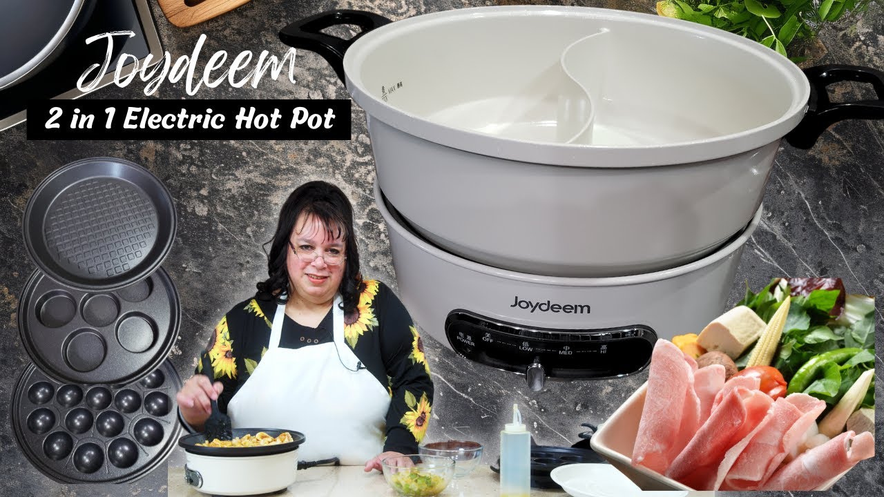Joydeem 2-in-1 Electric Hot Pot: Perfect for Family Meals!