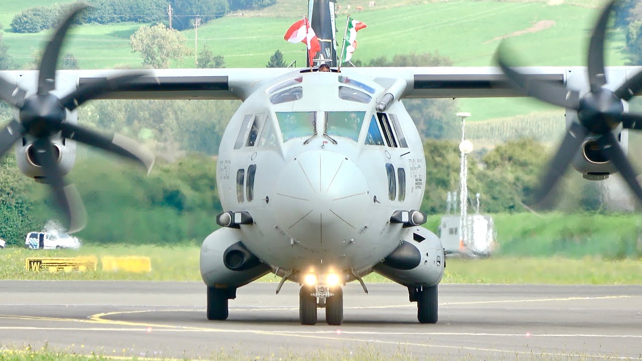 CRAZY PILOT! Barrel Rolls with a Transport Plane C27J Spartan from Italy Air Force!