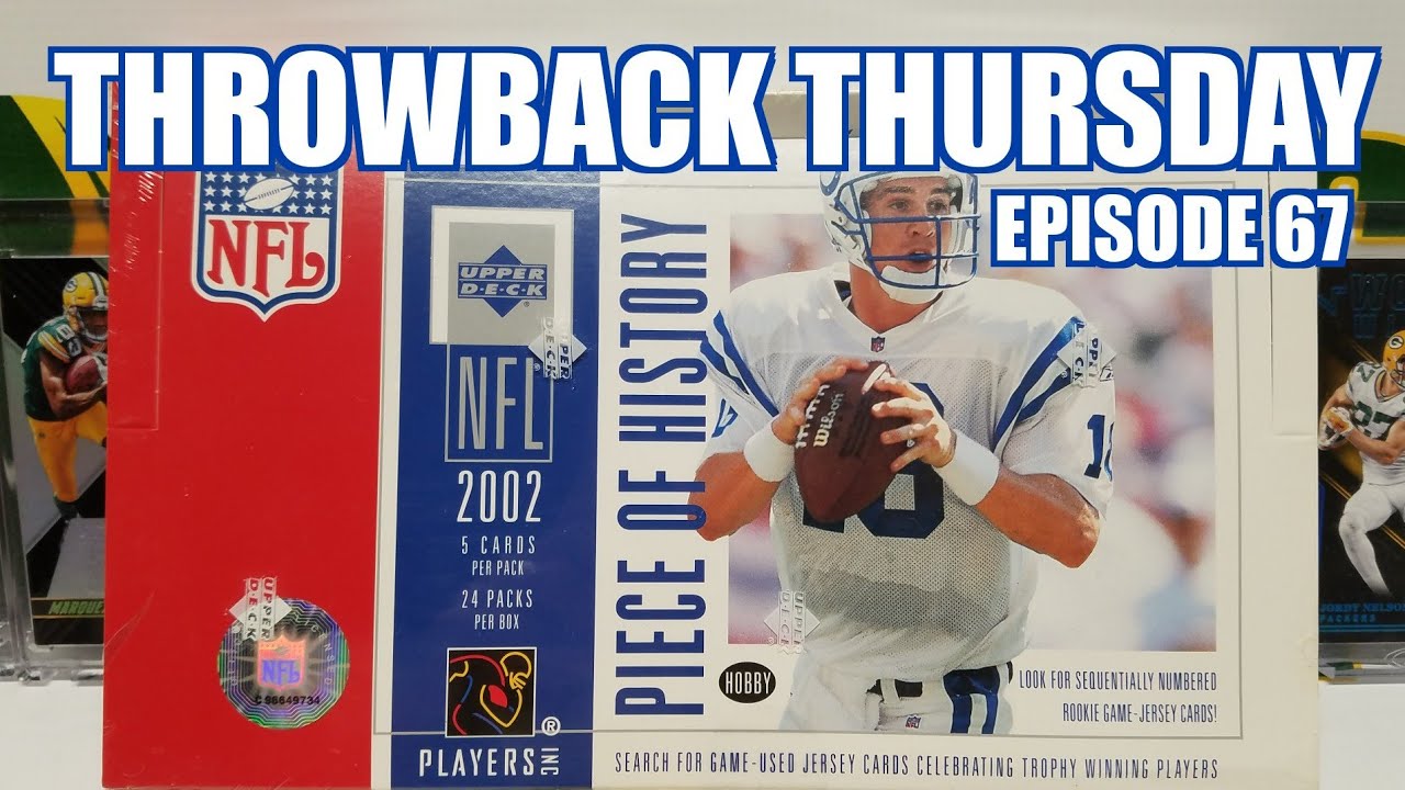 2002 Upper Deck Piece of History Football Hobby Box Opening. TBT EP 67