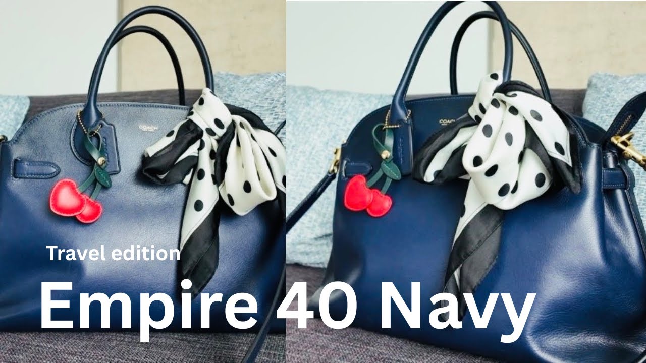 Обзор и тестирование сумки Coach Empire 40 Navy Wear | Худшая дорожная сумка + подкладка