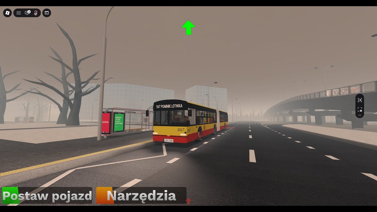 Roblox DTG2 | Autobus 167 Kier. Pomnik Lotnika | Solbus SM18 Solcity #2017