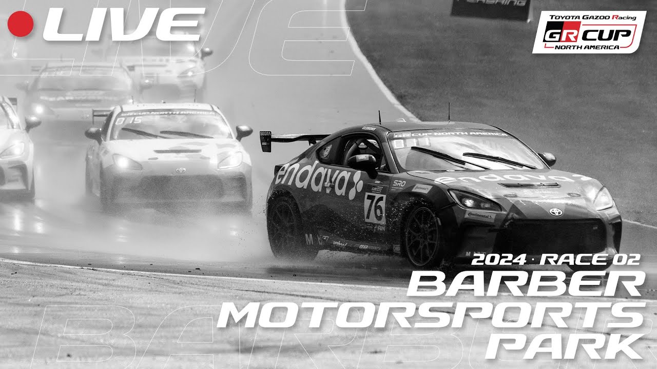LIVE | Race 2 | Barber Motorsports Park | Toyota Gazoo Racing North America GR Cup 2024