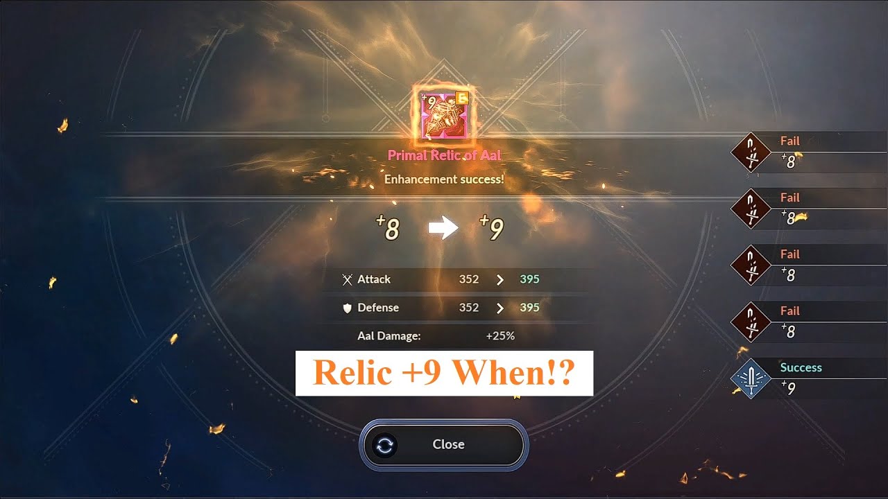 Black Desert Mobile | Relic +9 When!? -  Spending 10M Relic Fragment