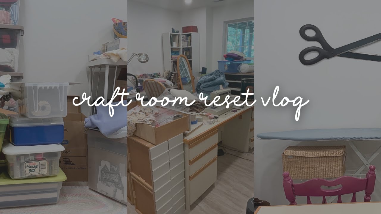 🧵 Come With Me While I Reset My Craft Space for Fall 🍁 | Sewing Room Reset Vlog