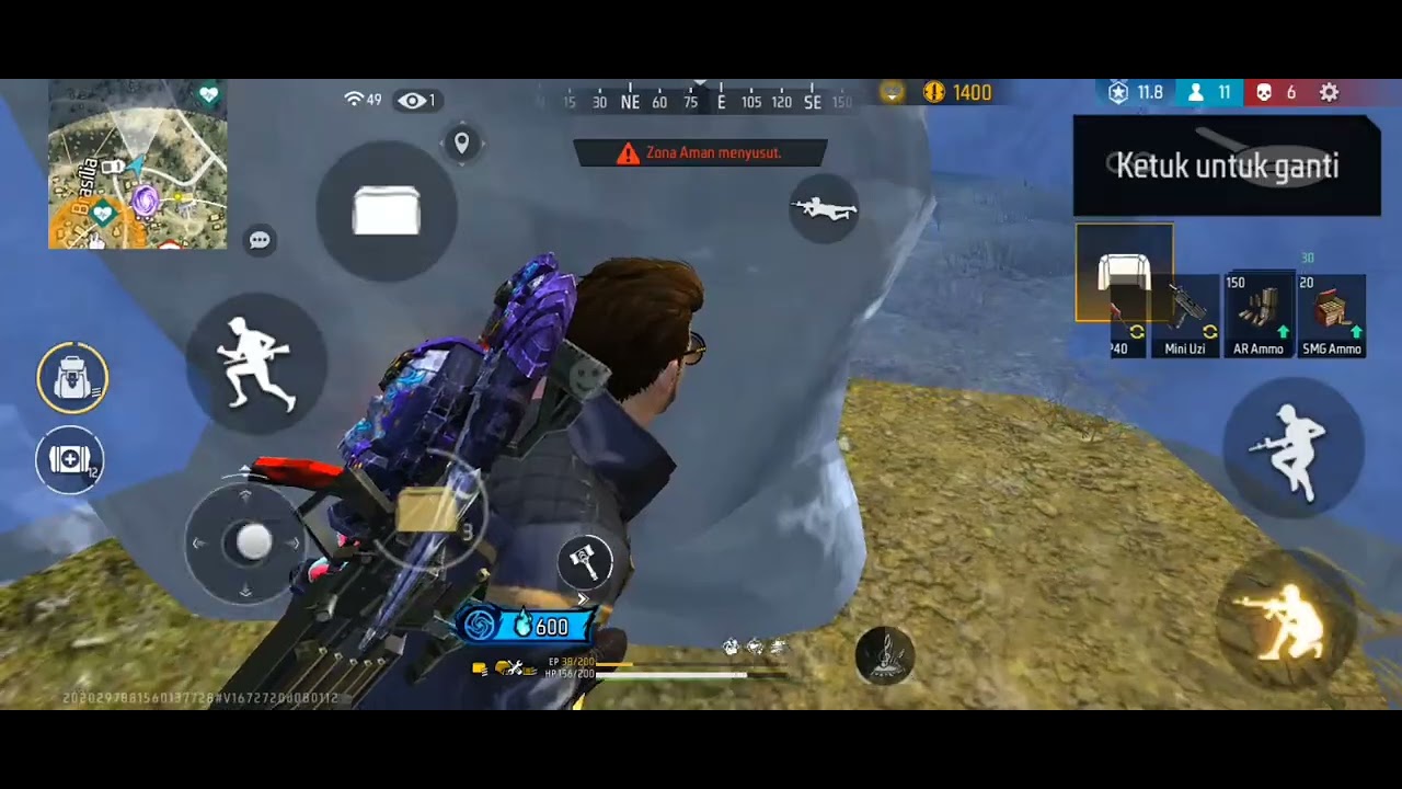 #freefire #gameplay Mode on di br renk..🥵🥵