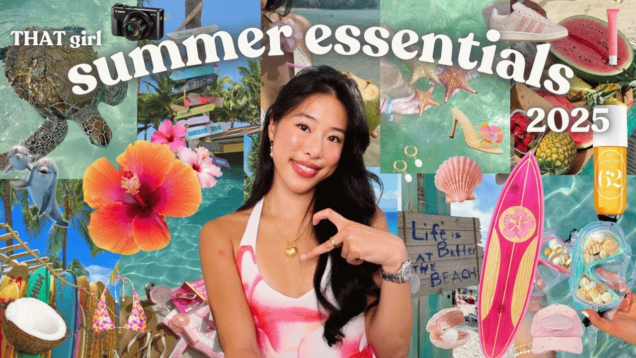 THAT GIRL SUMMER ESSENTIALS FOR 2025 🏝️ *your ultimate guide to being trendy & aesthetic* with links
