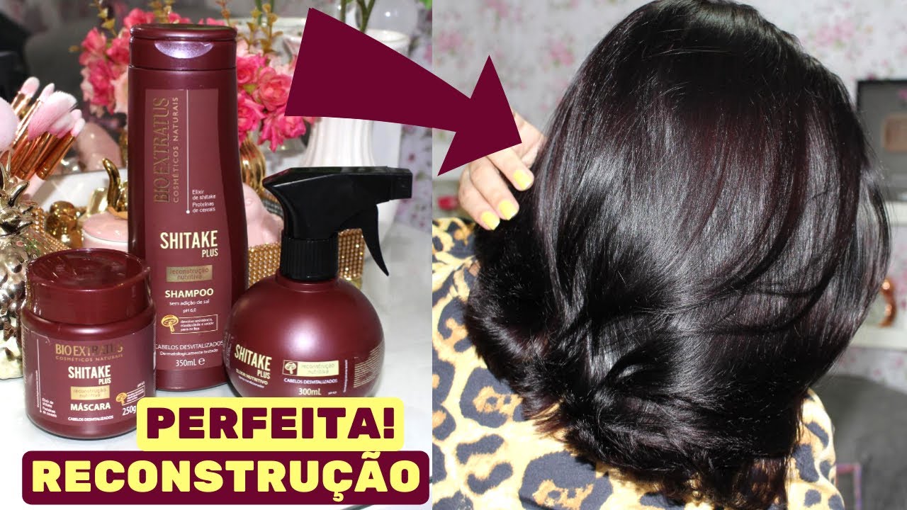 ULTRA RECONSTRUÇÃO NUTRITIVA - RESULTADO DE SALÃO - SHITAKE PLUS BIO EXTRATUS