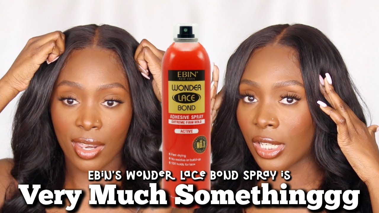 EASIEST Glueless Install Ever? EBIN’s WONDER LACE BOND SPRAY | thefashionceesta