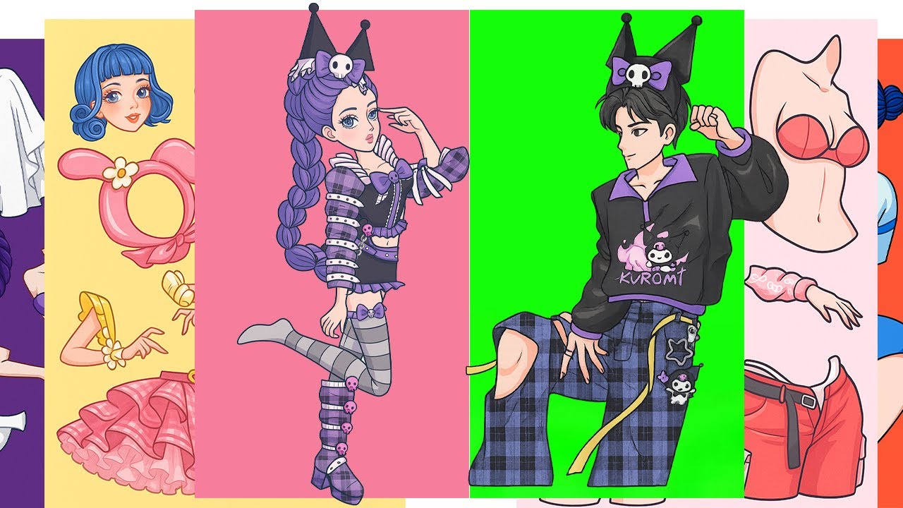 💖 Paper DIY 💖 HUNTRIX RUMI and JINU SAJA BOYS cosplay Kuromi I KPOP DEMON HUNTERS