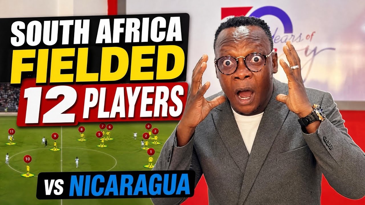 How South Africa 🇿🇦 fielded 12 players in a football match against Nicaragua 🇳🇮 