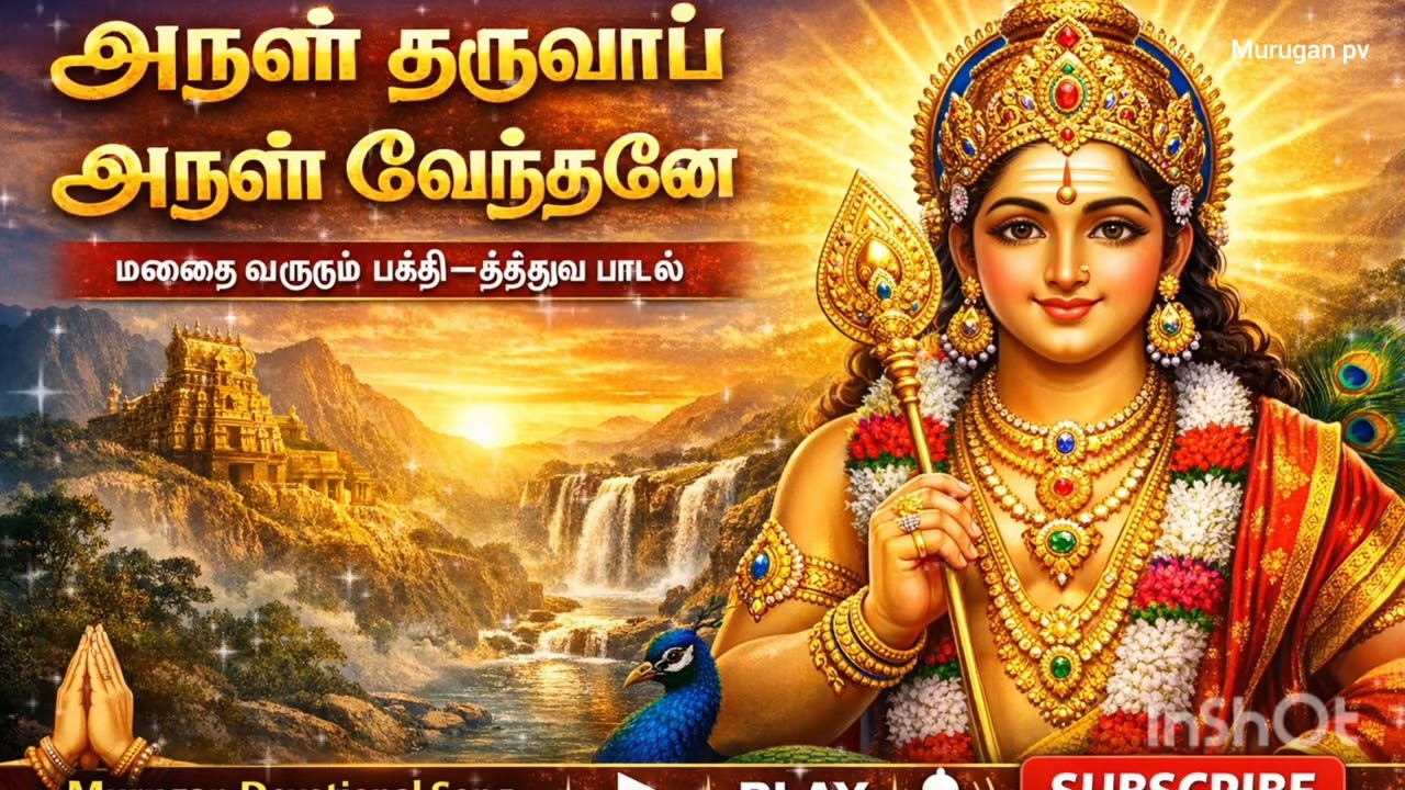 அருள் தருவாய் அருள் வேந்தனே | மனதை உருக்கும் முருகன் பக்தி பாடல் | Tamil Murugan Devotional Song