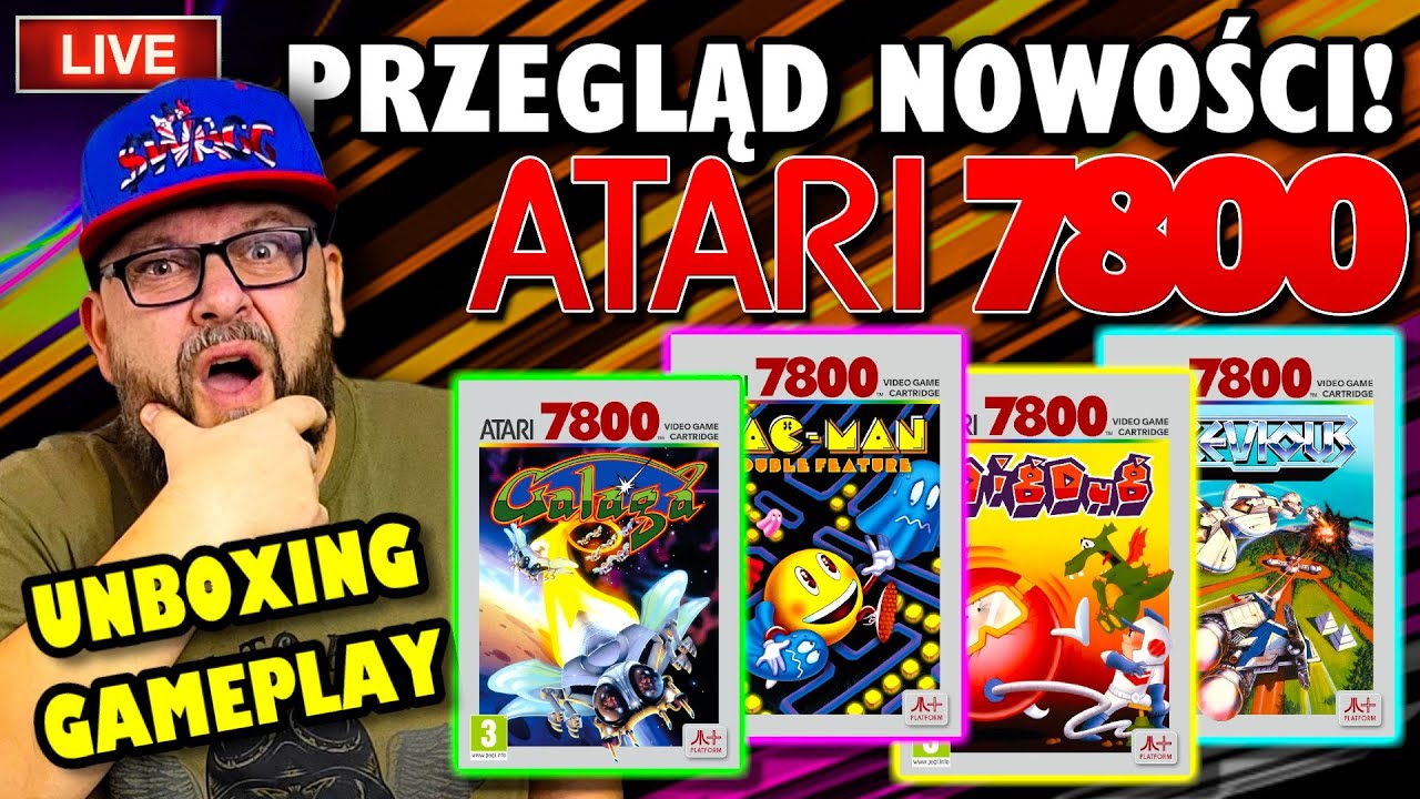 🔴 #ATARI7800 ZNOWU SIĘ OBJAWIA! #UNBOXING I SPRAWDZAM NAJNOWSZE GRY! 🫵🙂🕹️#atari  #atari7800plus