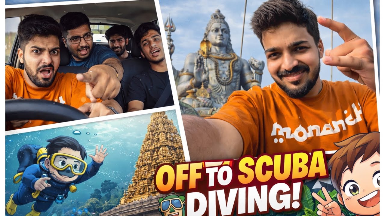 Car alli fight ಸ್ಟಾರ್ಟ್😅 Noob drive madkond straight to ಮುರುಡೇಶ್ವರ for scuba diving 🌊🤿 Part 1 💀