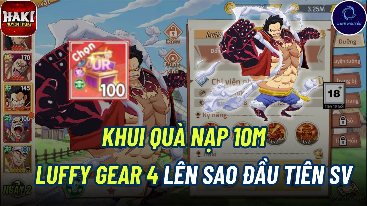 Haki Huyền Thoại #5 - KHUI QUÀ 10M, UP LUFFY GEAR 4 LÊN SAO ĐẦU TIÊN SERVER