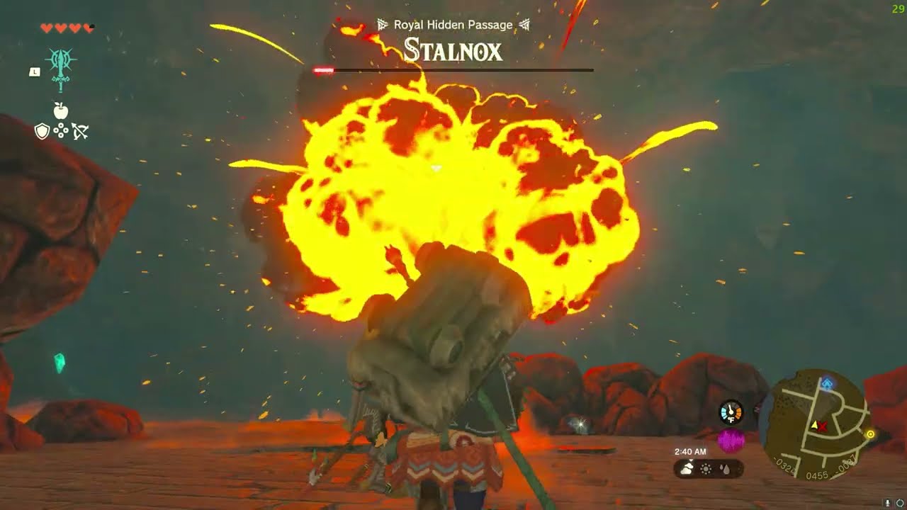TotK Royal Hidden Passage Stalnox