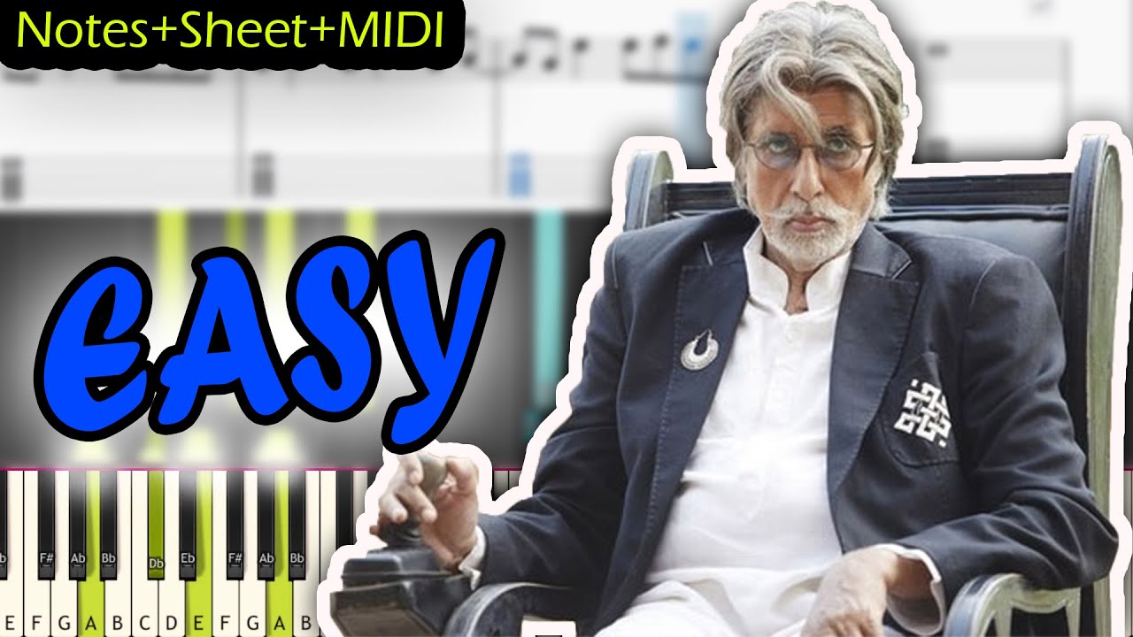 Tere Bin - Wazir (2016) - EASY Piano Tutorial - Notes+Sheet+MIDI