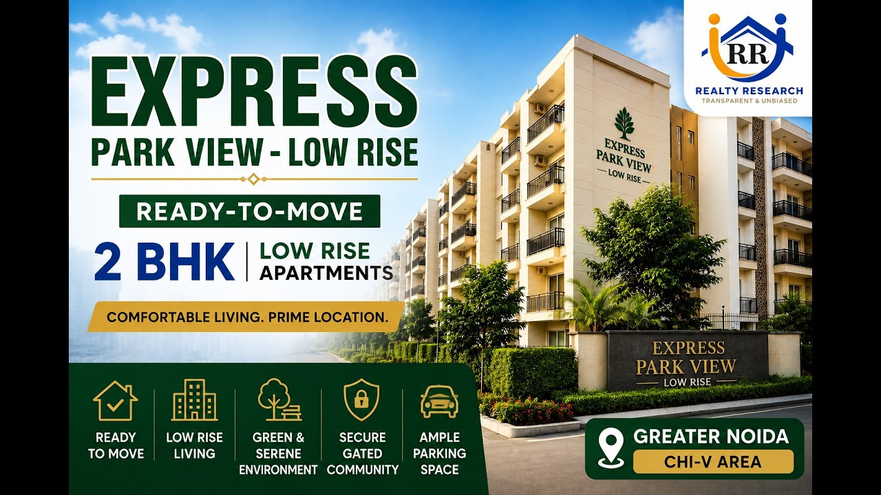 Nimbus Express Park View 2 I Ready-to-Move I 2 BHK Low Rise Apartment I Chi-5 Greater Noida