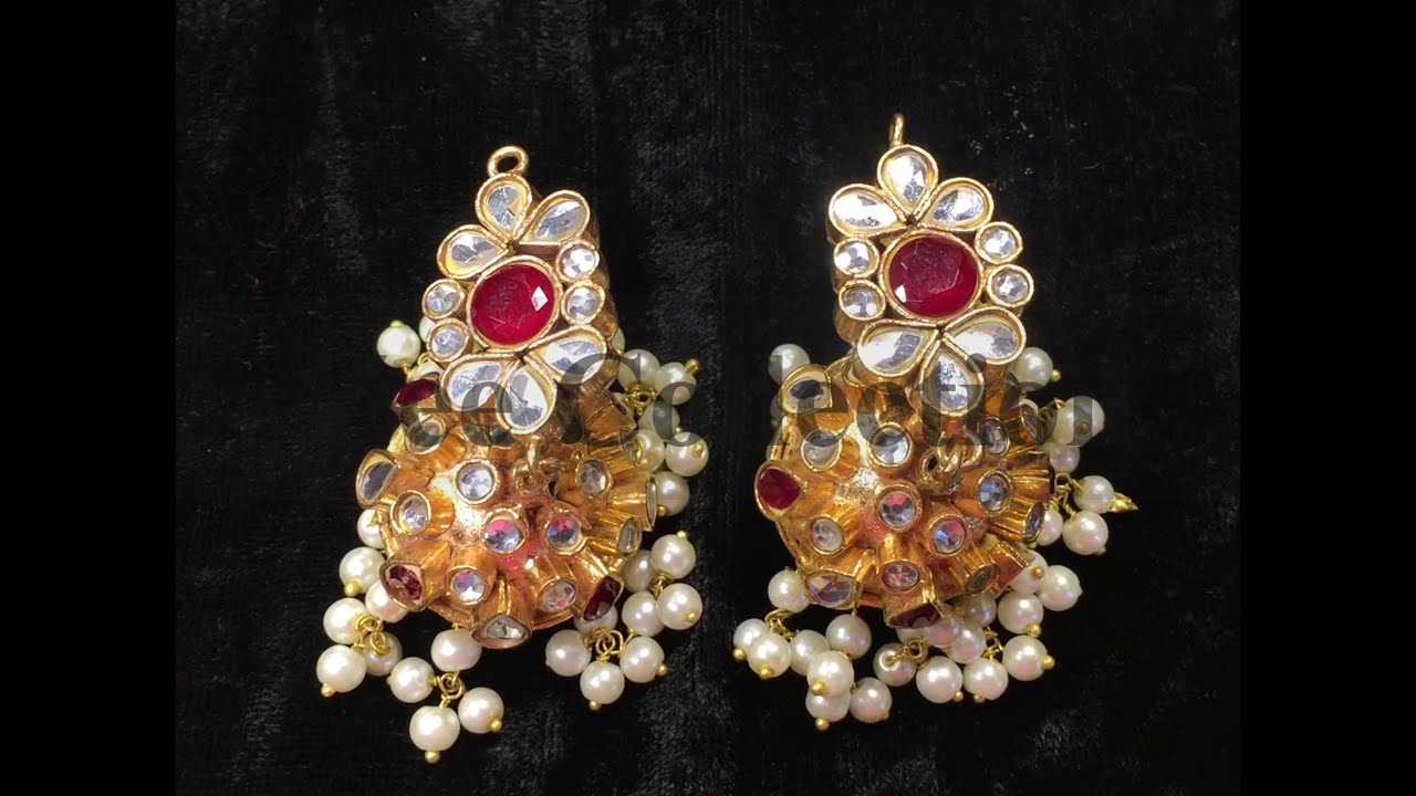Artificial Jewelry Kundan Set || Pure Gold Look 😱|| #Satisfying#Oddly || Zee Collection