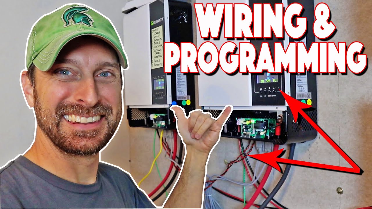 Solar Inverter Growatt 5K Programing Grounding & Battery Comms