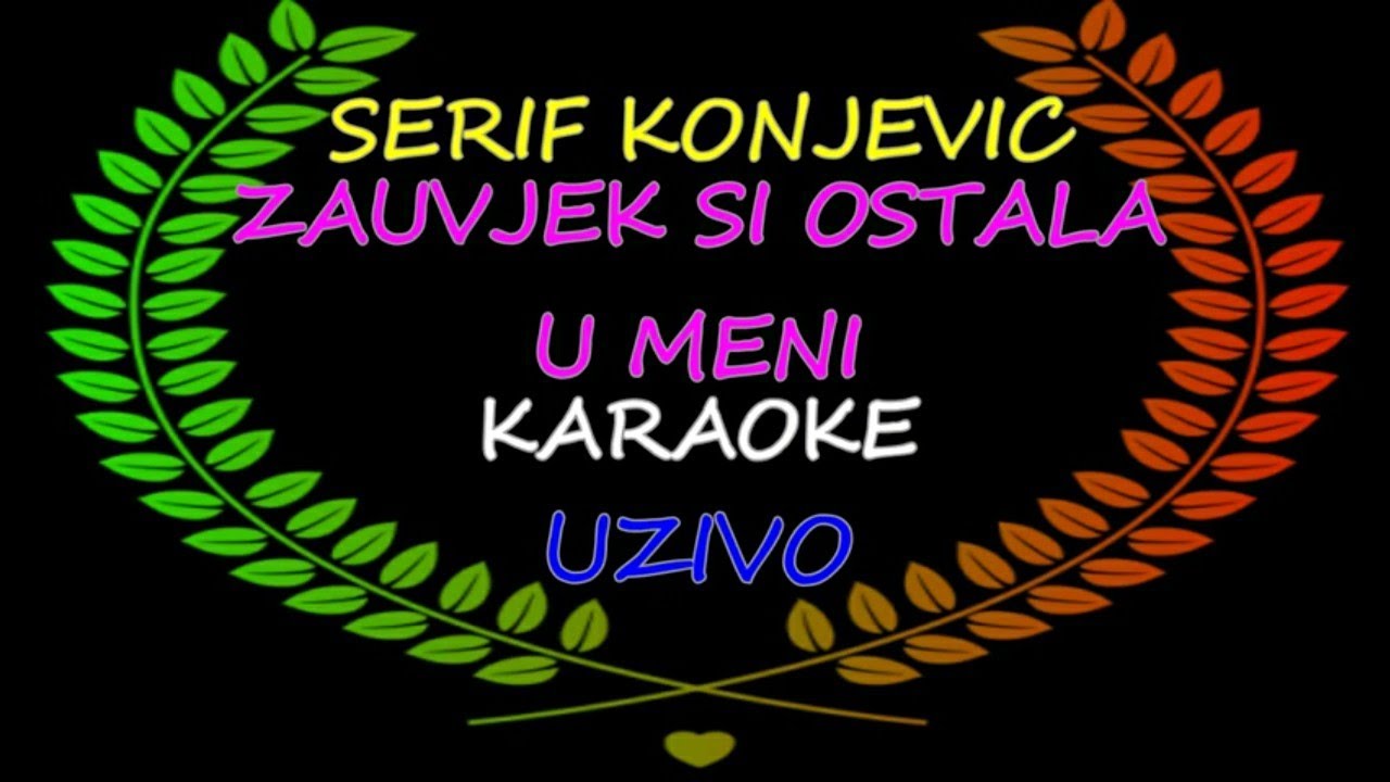 Zauvjek si ostala u meni 》 karaoke《 Serif konjevic