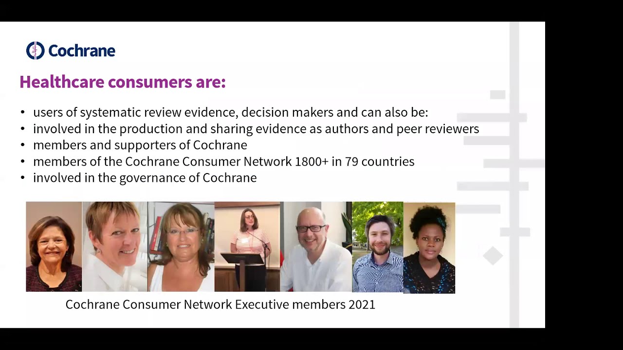 Ready, set, go! Consumer involvement in systematic reviews.