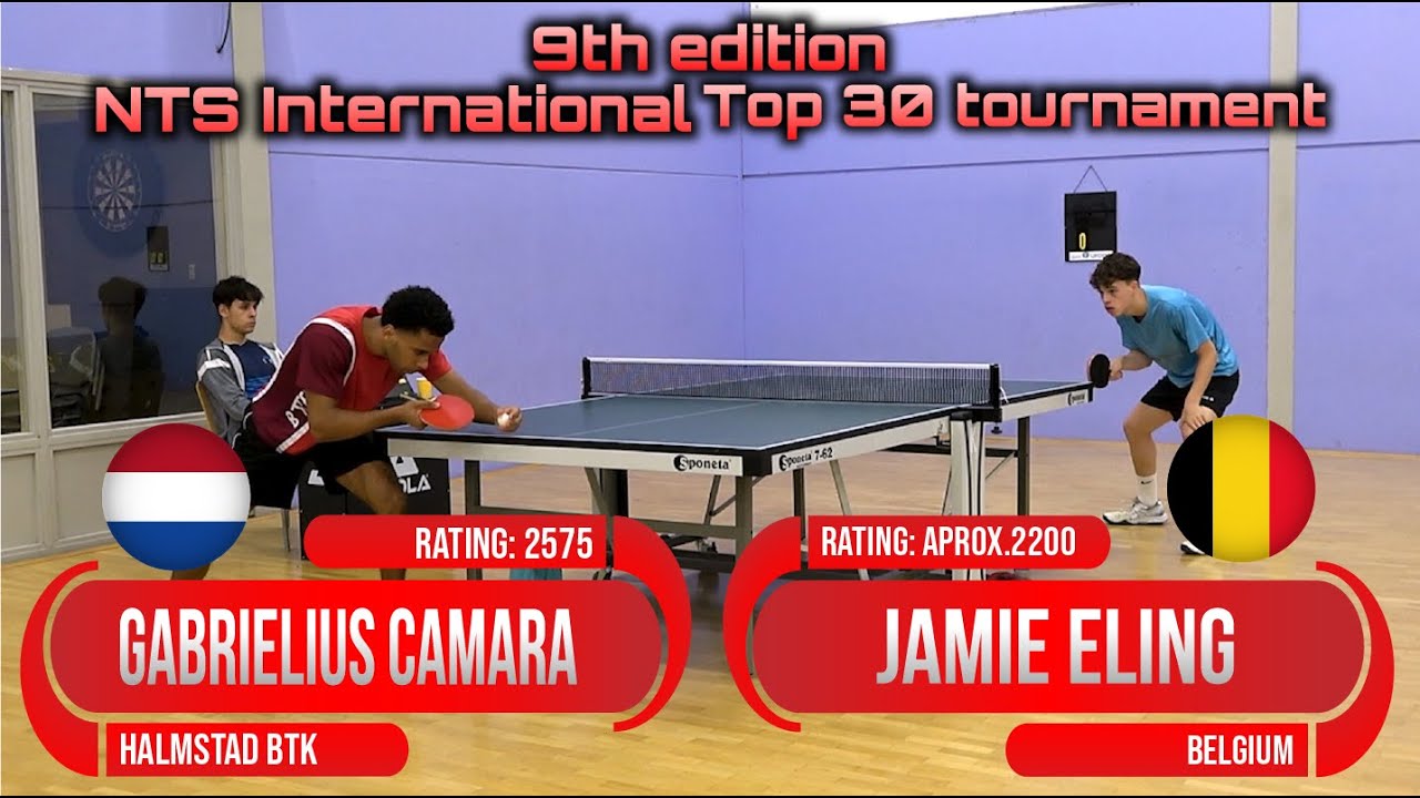 9th edition NTS int. tournament Gabrielius Camara vs Jamie Eling #sports #卓球