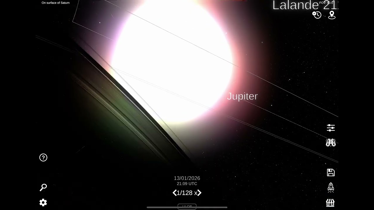 The sun going supernova on Saturn 