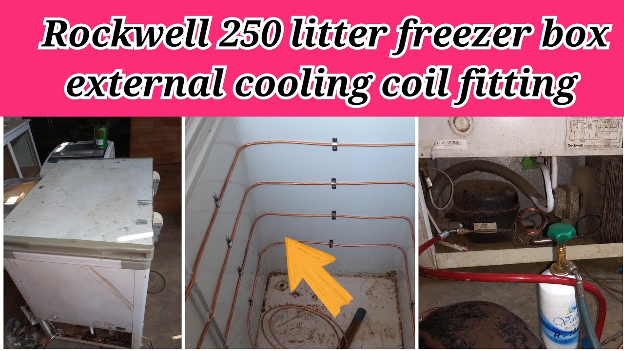 Rockwell freezer not cooling | Deep freezer internal leakage repair | freezer box gas charging